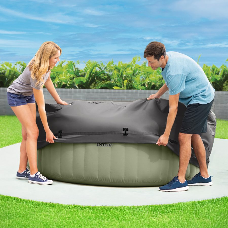 Couverture thermique spa rond 4 places