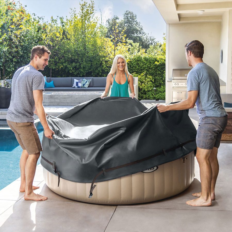 Couverture thermique spa rond 8 places