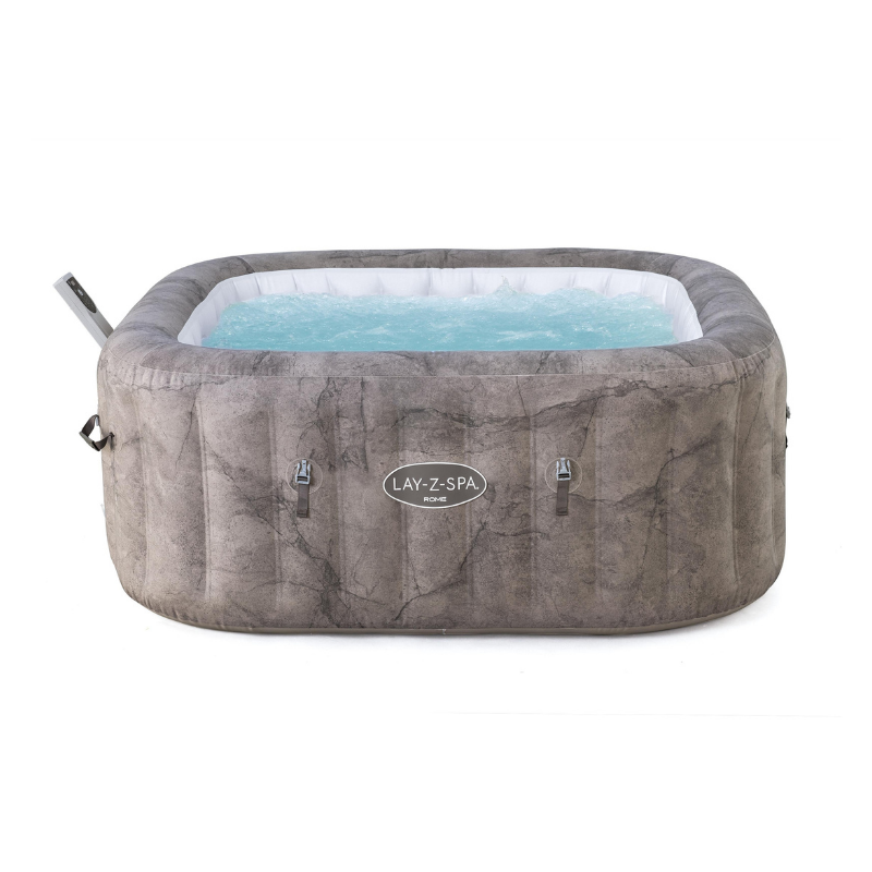 Spa gonflable carré Lay-Z-Spa Rome Smart AirJet EnergySense avec WiFi 4-6 personnes