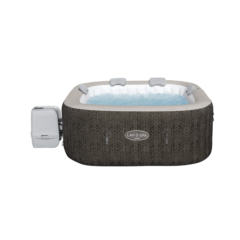 Spa gonflable carré Lay-Z-Spa Cabo Smart HydroJet EnergySense avec WiFi 4-6 personnes