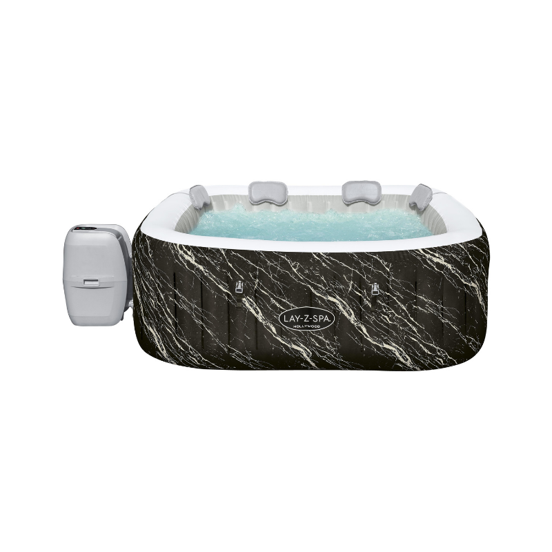 Spa gonflable carré Lay-Z-Spa Hollywood Luxe AirJet LED 4-6 personnes