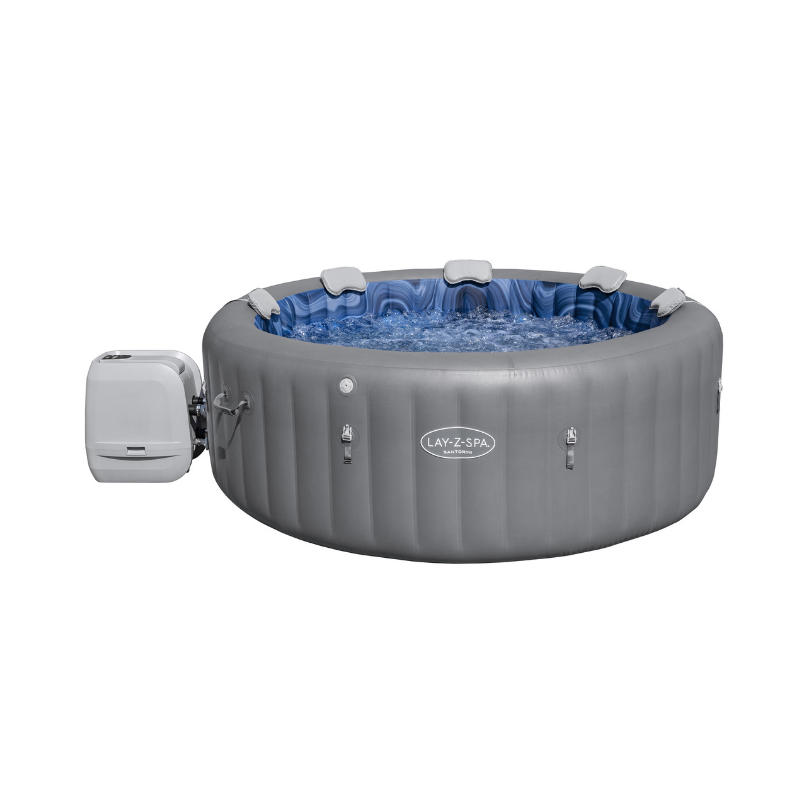 Spa gonflable rond Lay-Z-Spa Santorini HydroJet Pro avec WiFi 5-7 personnes