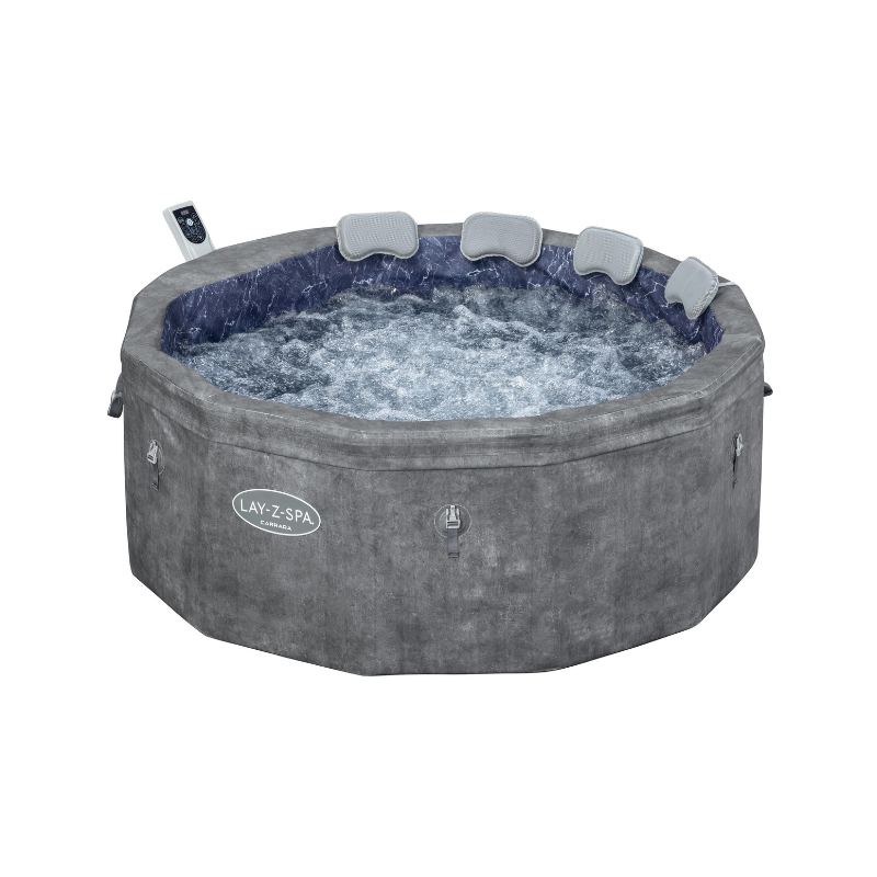 Spa semi rigide rond Lay-Z-Spa Carrara Smart AirJet Thermacore avec WiFi 4-6 personnes