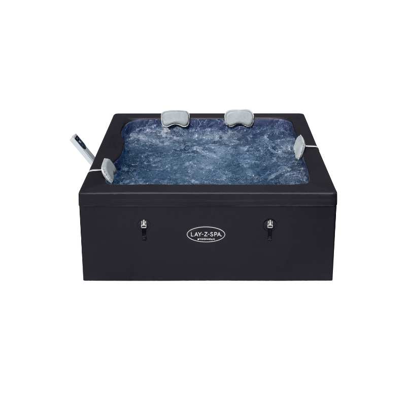 Spa semi rigide carré Lay-Z-Spa Stockholm Smart AirJet avec WiFi 4-6 personnes